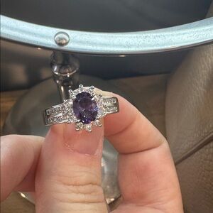 Amethyst simulant Ring